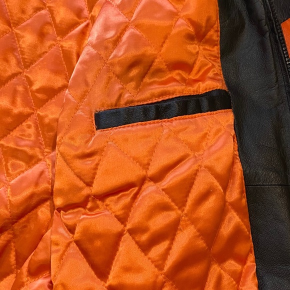 ***SOLD*** Vintage Miami Dolphins Leather Jacket Size Large - Picture 15 of 16